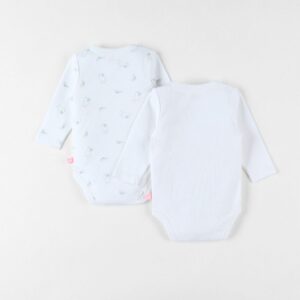 Lot de 2 bodies naissance en coton écru - Noukies Produits