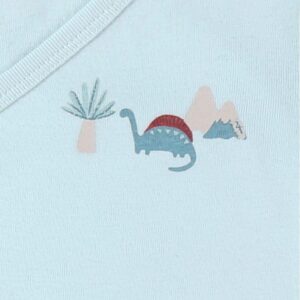 Lot de 2 bodies en coton bleu clair/écru - Noukies Produits