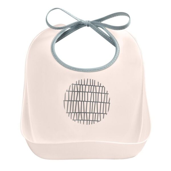 Bavoir d'apprentissage Pink Grid - BEABA Produits