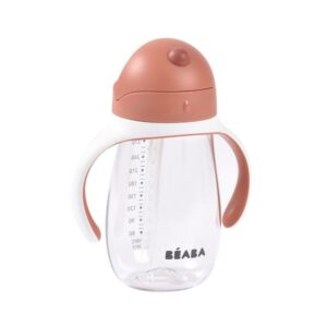 Tasse avec paille 300ml Terracotta - Béaba Produits