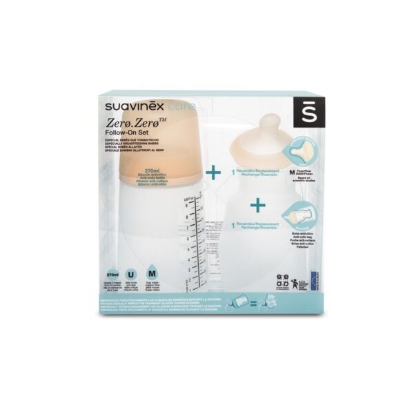 Pack biberon Zerø.Zerø 270 ml - SUAVINEX Produits