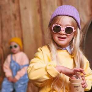 Lunettes de soleil Lion 2-4 ans Rose Bubble gum - KI ET LA Produits