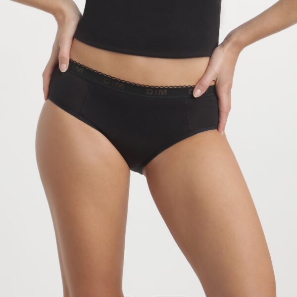 Culotte Menstruelle My Protect Lavable Flux Abondant Noir - DIM Produits