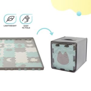 Tapis puzzle shape enfant Luno mousse Mint - Kinderkraft Produits