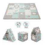 Tapis puzzle shape enfant Luno mousse Mint - Kinderkraft Produits