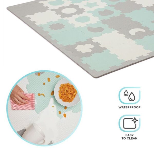 Tapis puzzle shape enfant Luno mousse Mint - Kinderkraft Produits