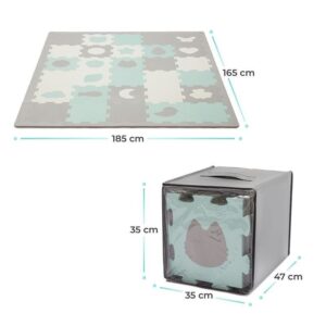 Tapis puzzle shape enfant Luno mousse Mint - Kinderkraft Produits