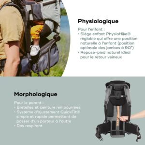 Porte-bébé de randonnée Moov & Hike Vert Sauge - Babymoov Produits