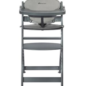Chaise haute Timba avec coussins gris - Bébé Confort Produits