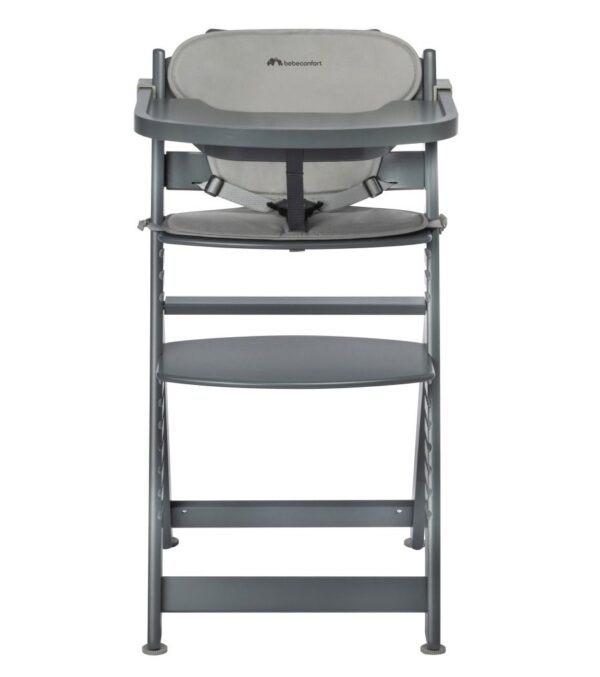 Chaise haute Timba avec coussins gris - Bébé Confort Produits