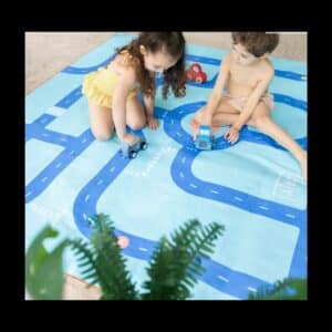 Serviette de plage à jouer XL 180x180cm  Sur la Route - Quut – Image 4