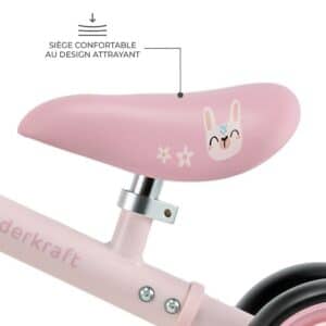 Cutie Flash Vélo d’équilibre 4 roues avec LED Rose – dès 12 mois - Kinderkraft – Image 7
