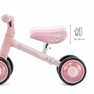 Cutie Flash Vélo d’équilibre 4 roues avec LED Rose – dès 12 mois - Kinderkraft – Image 5