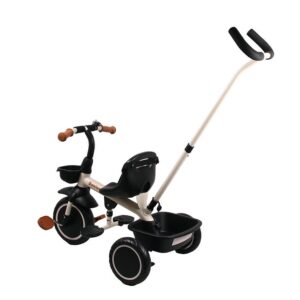 Tricycle évolutif Cara avec barre de poussée beige – Baninni – Image 4