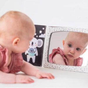 Livre Miroir XL Éveil Bébé – Jeu sur le ventre et conscience de soi – 0m+ – Image 4