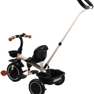 Tricycle avec barre de poussée Cara Beige - Baninni – Image 2