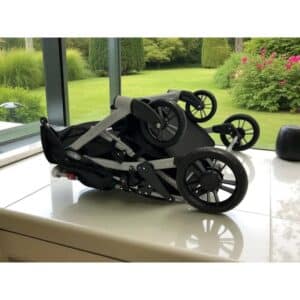 Poussette Quadruple bordeaux (4 places) – Image 8