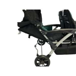 Poussette Quadruple bordeaux (4 places) – Image 5