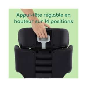 Siège auto réhausseur Helia I-Safe Stitch Noir - Safety First – Image 2