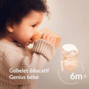 Gobelet d'apprentissage Genius bébé 150 ml Nude - Difrax – Image 5