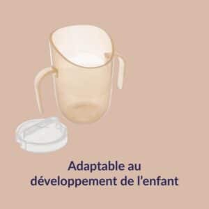 Gobelet d'apprentissage Genius bébé 150 ml Nude - Difrax – Image 3