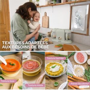 Robot Cuiseur Vapeur Bébé Babycook Duo Misty Green 6 en 1 - BÉABA – Image 7