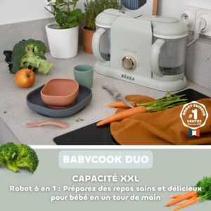 Robot Cuiseur Vapeur Bébé Babycook Duo Misty Green 6 en 1 - BÉABA – Image 5