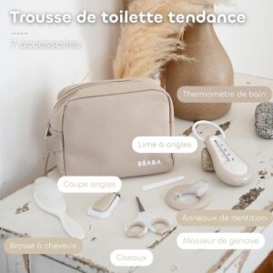 Trousse de toilette nomade 7 Accessoires Argile - BEABA – Image 3