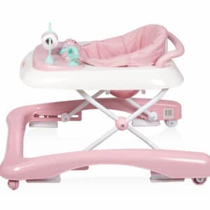 Trotteur Bébé Marcheur & Pousseur 2en1 Pio rose - Baninni – Image 3