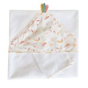 Coffret sortie bain + gant de toilette Happy - Domiva – Image 1