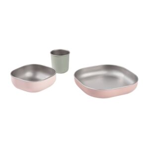 Coffret repas inox micro-ondable rose - Béaba – Image 2