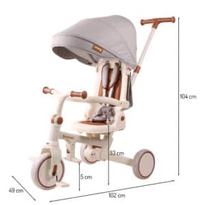 Tricycle Baninni avec Barre de Poussée Bruno – Image 7