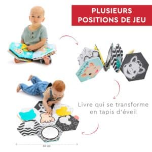 Livre tapis d'éveil Multicolore - Sophie la girafe – Image 4