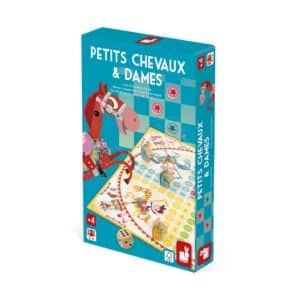 Jeu duo Petits Chevaux et Dames Multicolore - Janod – Image 3