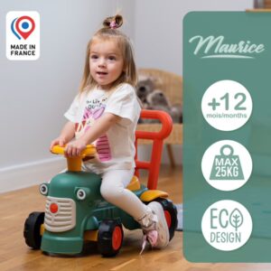 Porteur Tracteur 1 à 3 ans Maurice Vert - Falk – Image 4
