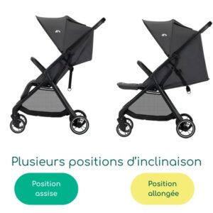 Poussette duo Azur compacte 0-3 ans (15 kg) Mineral Graphite - Bébé Confort – Image 6