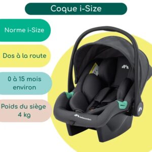 Poussette duo Azur compacte 0-3 ans (15 kg) Mineral Graphite - Bébé Confort – Image 9