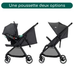 Poussette duo Azur compacte 0-3 ans (15 kg) Mineral Graphite - Bébé Confort – Image 5