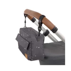 Sac organiseur de poussette anthracite - Rangement Compact - Lässig – Image 3