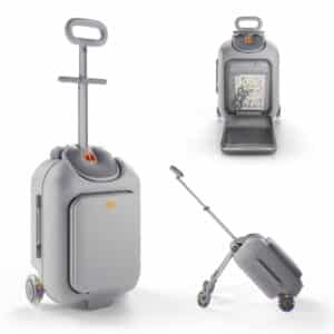 Valise 2 en 1 CABBY enfant cabine 20l avec siège confortable 4 roues blocage poignée réglable - Kinderkraft – Image 1
