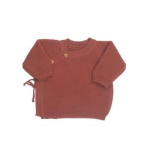 Brassière maille 0-1 mois Terracotta - Trois Kilos Sept – Image 2