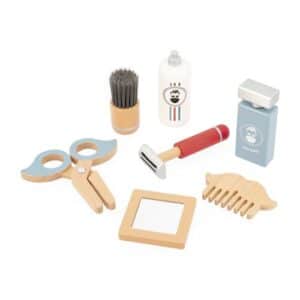 Mallette du Barbier – Jouet d'imitation en bois, 7 accessoires dès 3 ans - Janod – Image 1