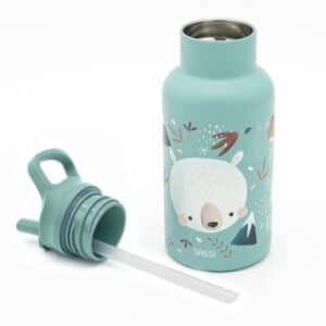 Gourde pour enfant en inox isotherme bleu - Sassi – Image 3