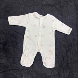 Grenouillere velours A09 1 mois - Chatounet – Image 1