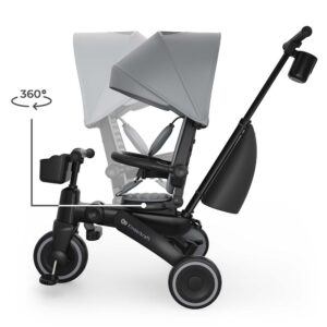 Tricycle évolutif Jazz 3 Gris – 6 en 1, siège pivotant 360°, dès 9 mois jusqu’à 25 kg - Kinderkraft – Image 7